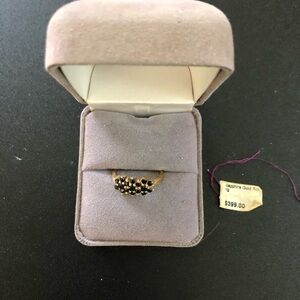 Sapphire Gold Ring.  Size 6